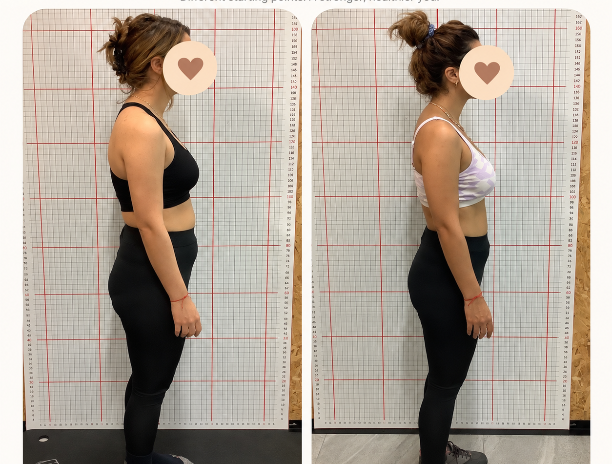 Real PNR Coaching client progress, side profile