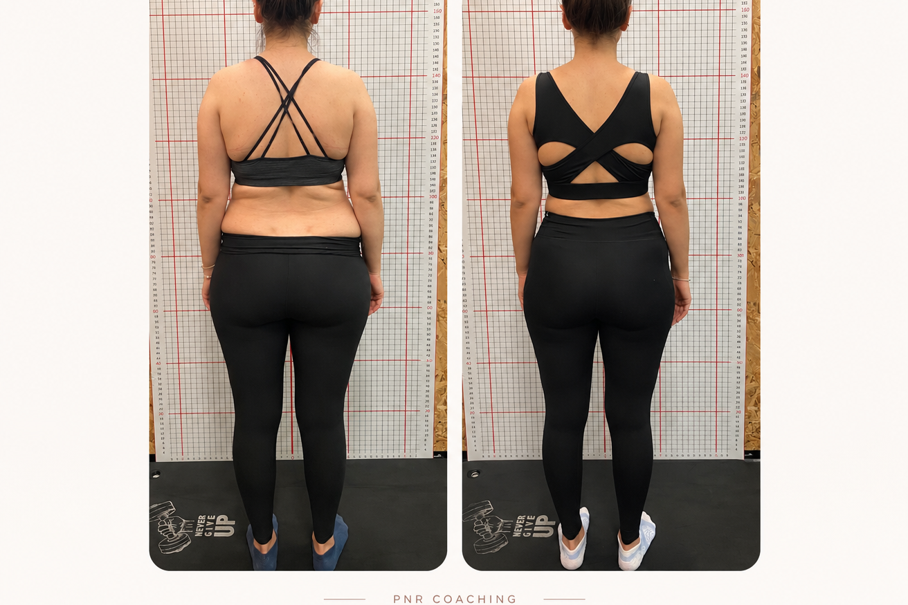 Real PNR Coaching client progress, back view