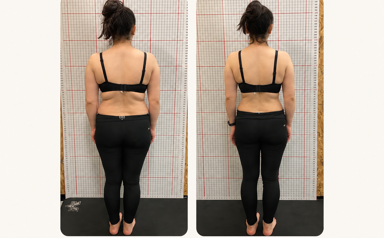 Real PNR Coaching client progress, back view